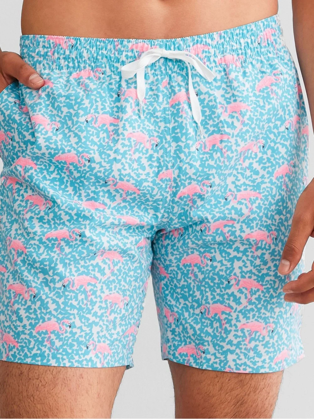 Chubbies The Domingos Are Flamingos Stretch Swim Trunks youth large
